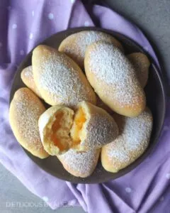 pieczone pączki z semoliny